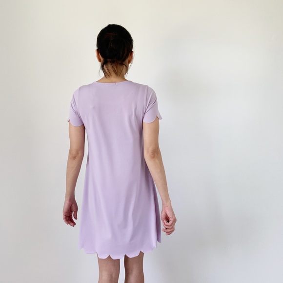 Light lavender Scallop Dress - Mini - Picture 3 of 6